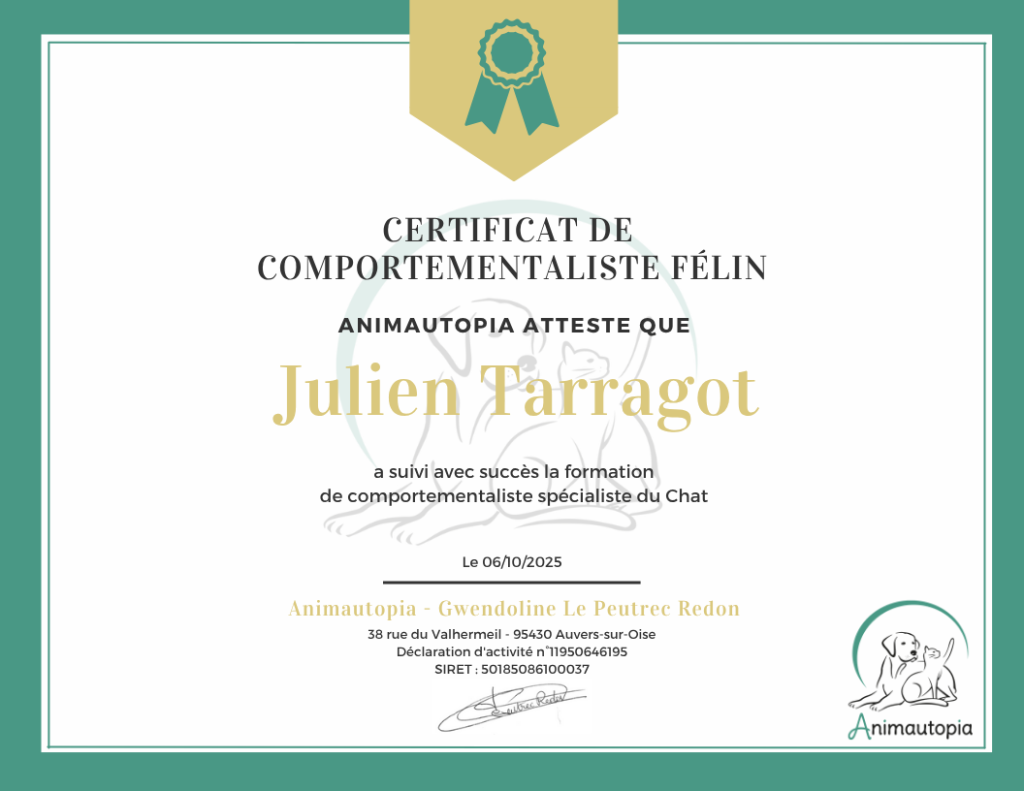 certificat Animautopia